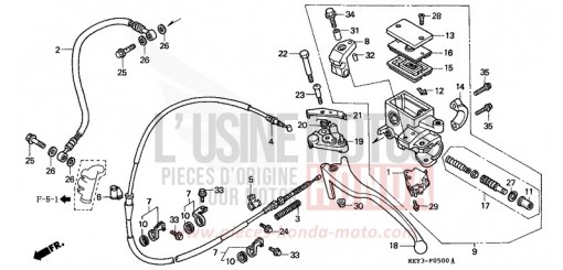 RR. BRAKE MASTER CYLINDER FES125Y de 2000